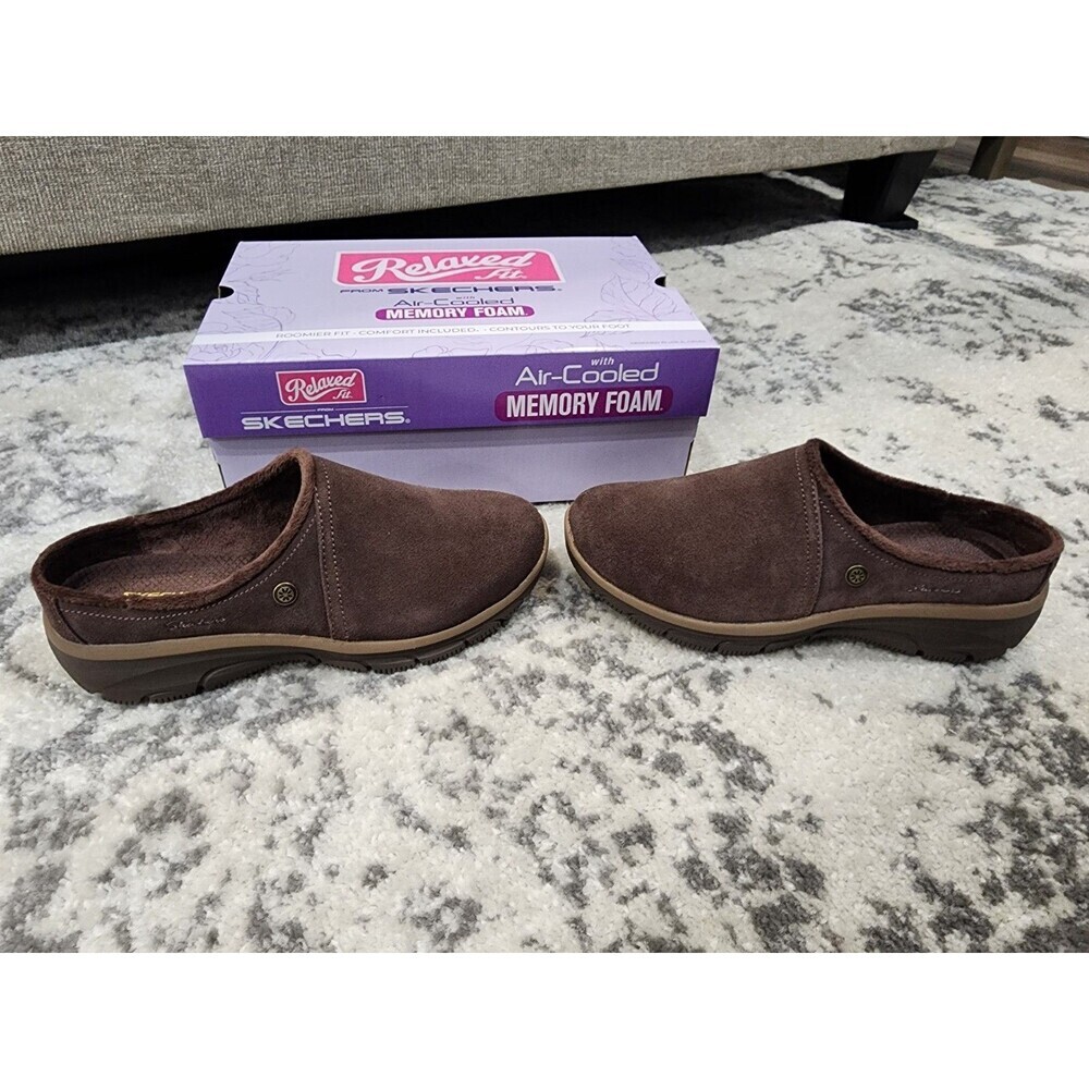 Skechers Woman Size 9.5 Relaxed Fit Easy Goin Lovely Latte Clog 169107/Chocolate - Picture 2 of 9
